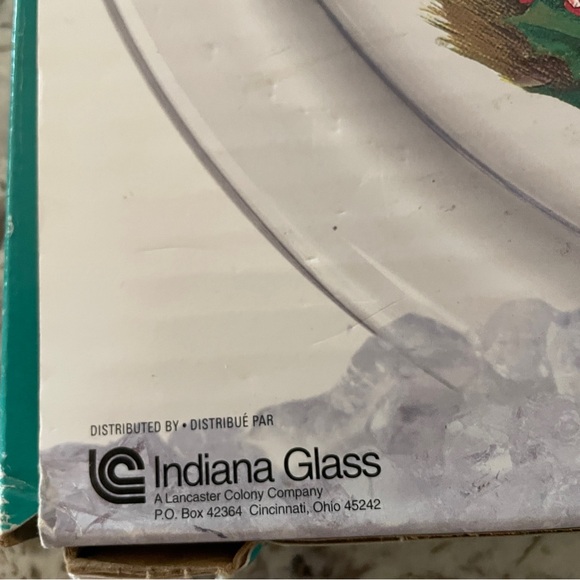 Vintage Santa Claus Holding Coca-Cola Bottle Glass Platter Good Boys & Girls 13" - Picture 8 of 9